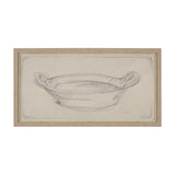 Handled Bowl Sketch by Mercana Studio a Hand Embellished Framed Art Print by Mercana at Eve Furniture