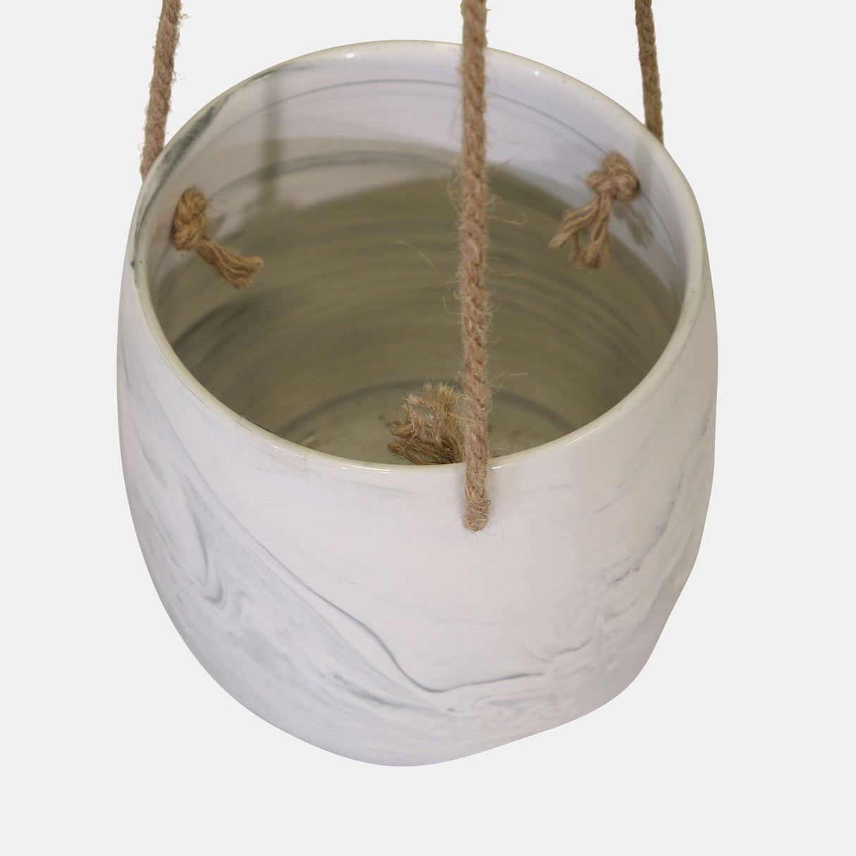 Hanging Gray Marble Planter