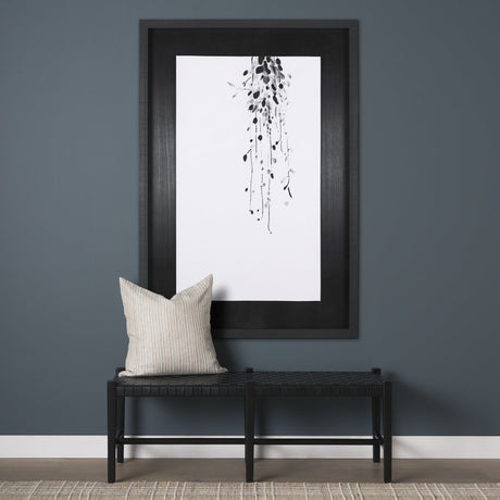 Hanging Vines by Mercana Studio a Hand Embellished Textured Framed Art Print by Mercana at Eve Furniture