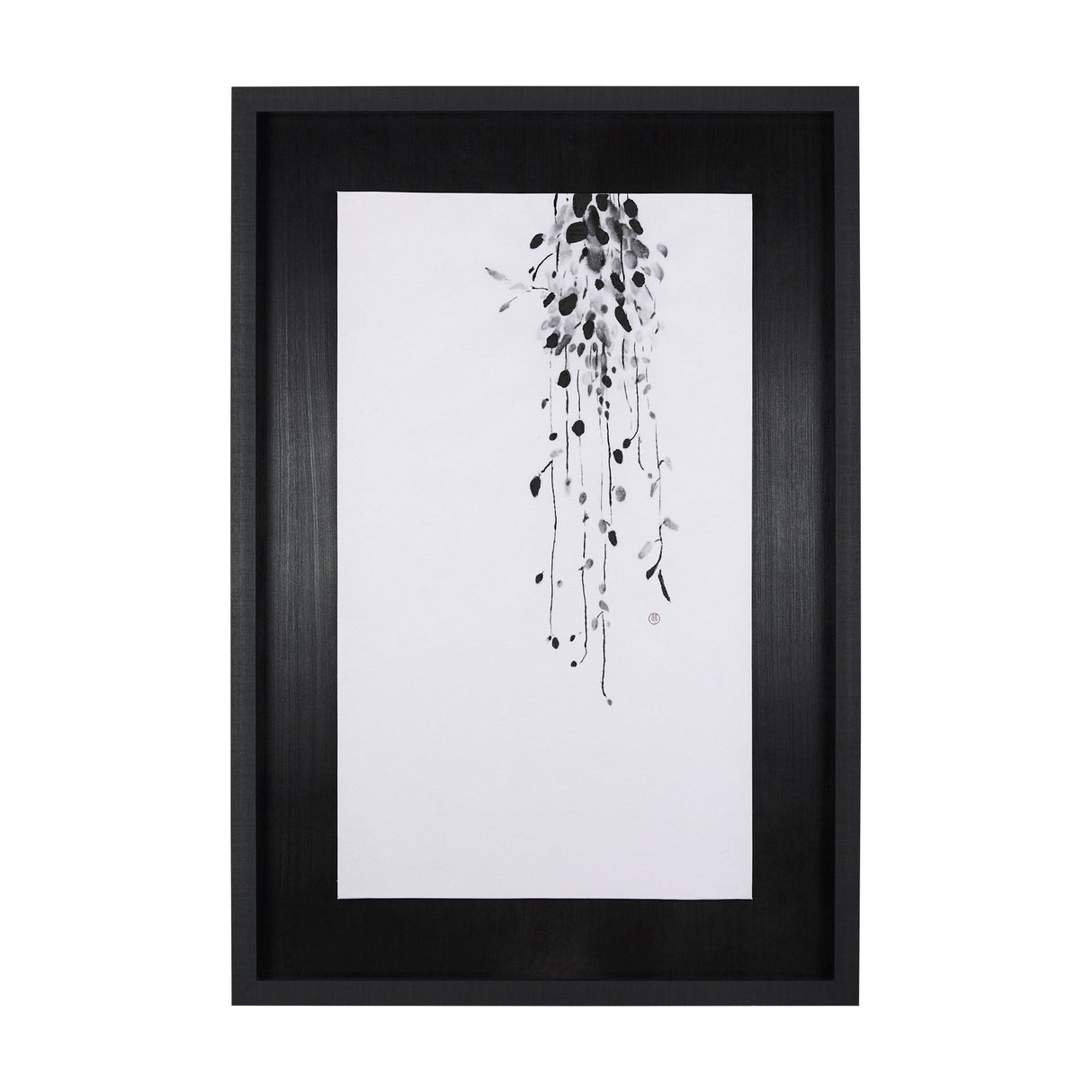 Hanging Vines by Mercana Studio a Hand Embellished Textured Framed Art Print by Mercana at Eve Furniture