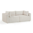 Hangover 81" Cream Outdoor Modular Loveseat by TOV Furniture at Eve Furniture