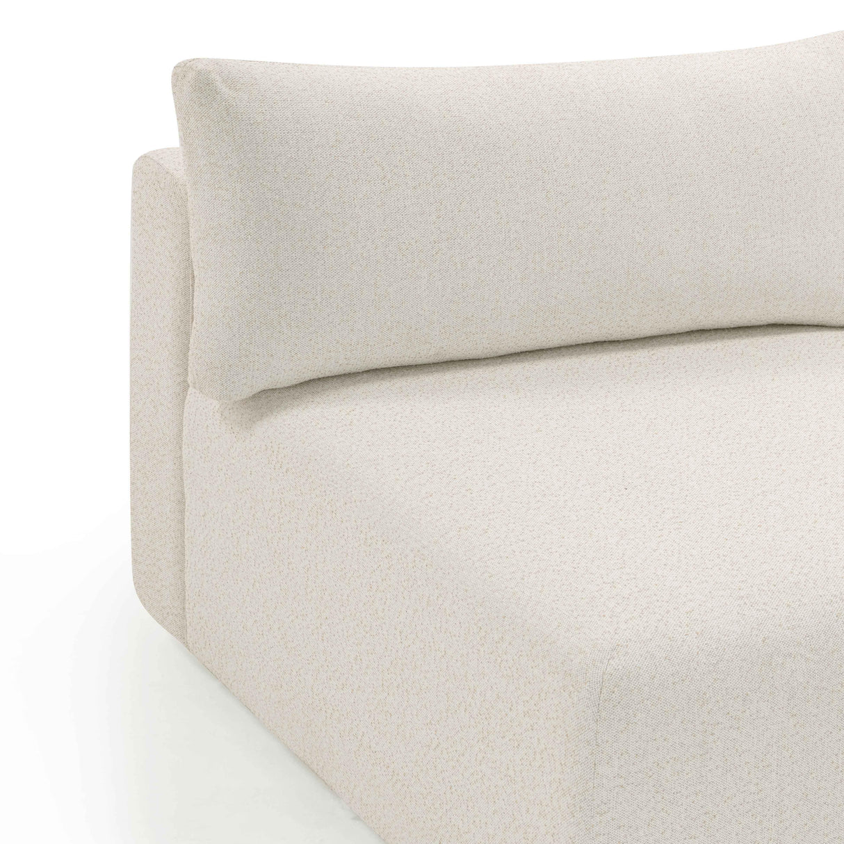 Hangover Cream Modular Outdoor Armless Chair by TOV Furniture at Eve Furniture