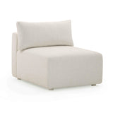 Hangover Cream Modular Outdoor Armless Chair by TOV Furniture at Eve Furniture