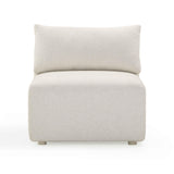 Hangover Cream Modular Outdoor Armless Chair by TOV Furniture at Eve Furniture