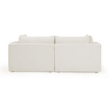 Hangover Cream Outdoor Modular Loveseat by TOV Furniture at Eve Furniture