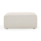 Hangover Cream Outdoor Ottoman by TOV Furniture at Eve Furniture