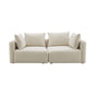 Hangover Cream Performance Linen Loveseat by TOV Furniture at Eve Furniture