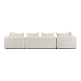 Hangover Heavy Textured Fabric 145" Long Sofa by TOV Furniture at Eve Furniture