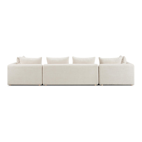 Hangover Heavy Textured Fabric 145" Long Sofa by TOV Furniture at Eve Furniture