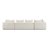 Hangover Heavy Textured Fabric 145" Long Sofa by TOV Furniture at Eve Furniture