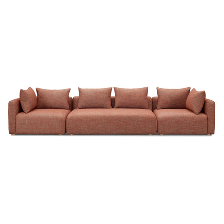 Hangover Heavy Textured Fabric 145" Long Sofa by TOV Furniture at Eve Furniture