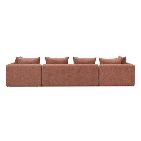 Hangover Heavy Textured Fabric 145" Long Sofa by TOV Furniture at Eve Furniture
