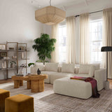 Hangover Heavy Textured Fabric 4-Piece Modular Sectional by TOV Furniture at Eve Furniture