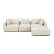 Hangover Heavy Textured Fabric 4-Piece Modular Sectional by TOV Furniture at Eve Furniture