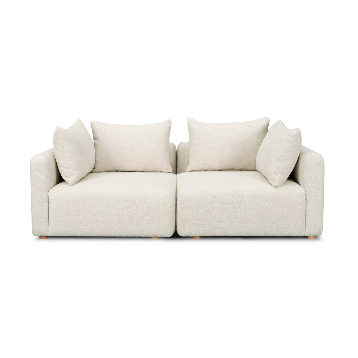 Hangover Heavy Textured Fabric Loveseat by TOV Furniture at Eve Furniture