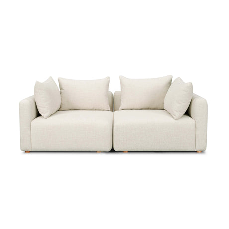 Hangover Heavy Textured Fabric Loveseat by TOV Furniture at Eve Furniture
