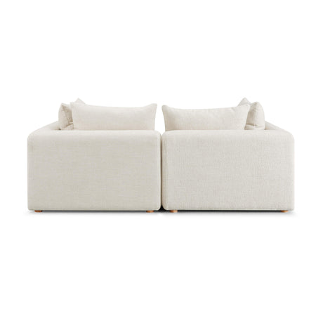 Hangover Heavy Textured Fabric Loveseat by TOV Furniture at Eve Furniture