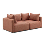 Hangover Heavy Textured Fabric Loveseat by TOV Furniture at Eve Furniture