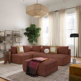 Hangover Heavy Textured Fabric Modular Armless Chair by TOV Furniture at Eve Furniture