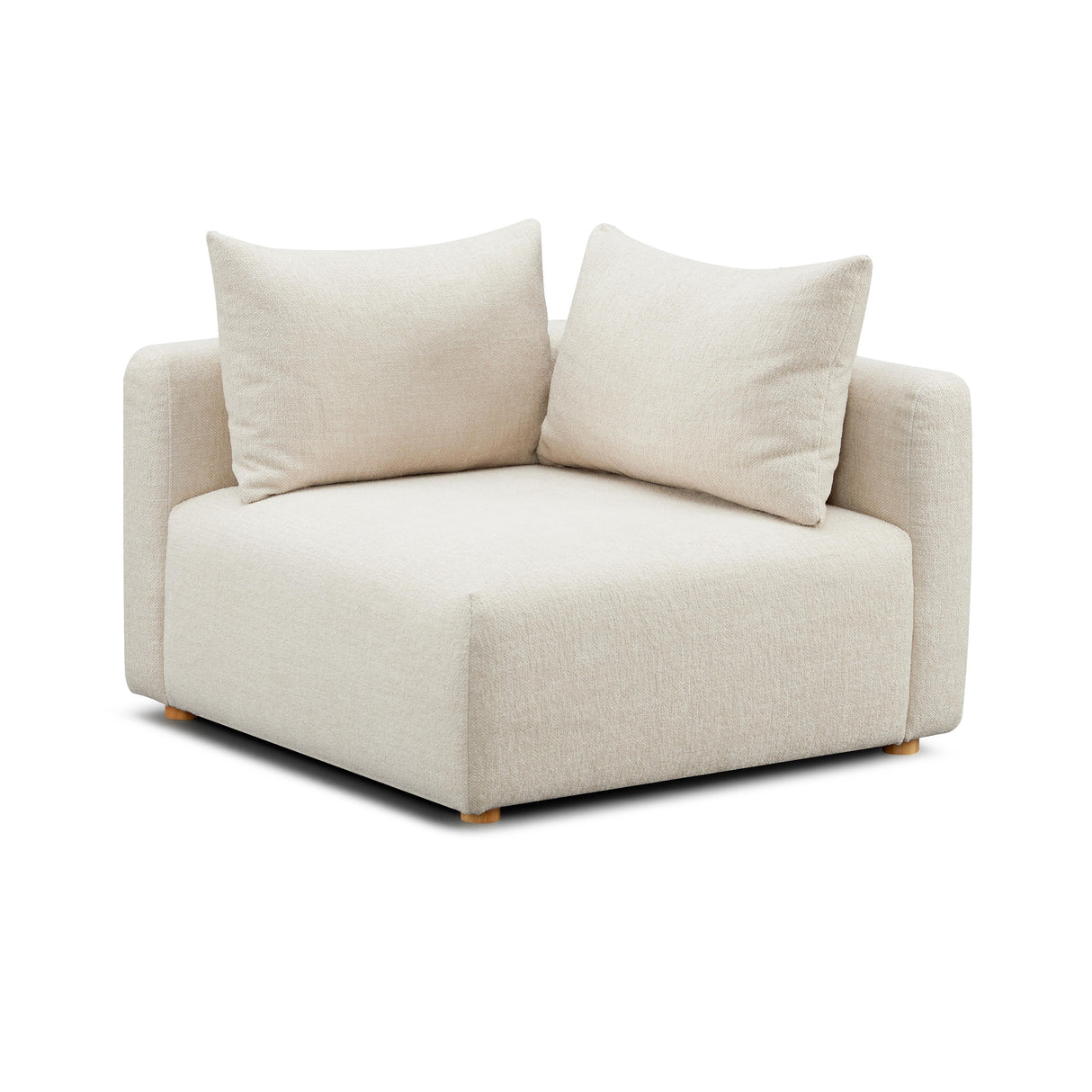 Hangover Heavy Textured Fabric Modular Corner Chair by TOV Furniture at Eve Furniture
