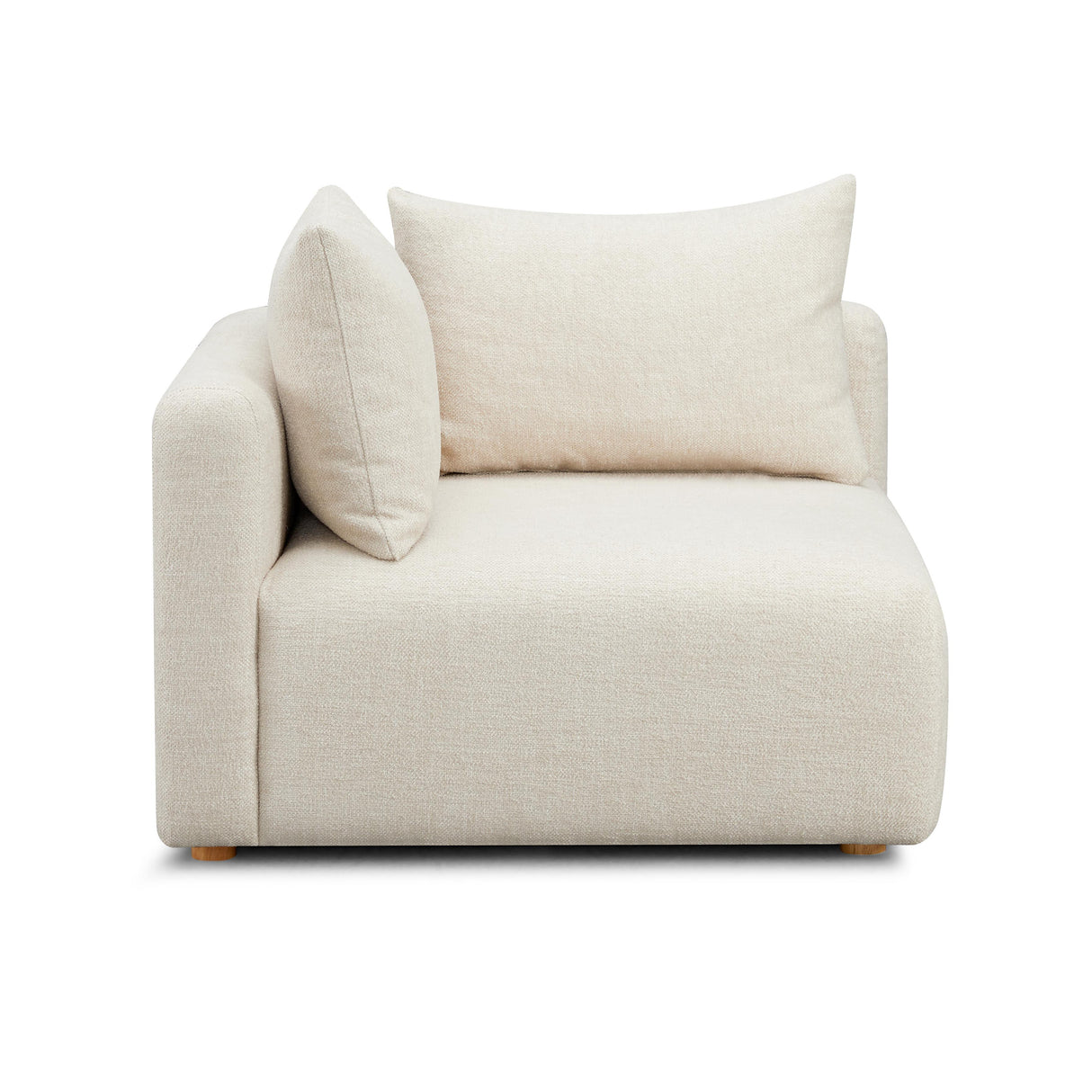 Hangover Heavy Textured Fabric Modular Corner Chair by TOV Furniture at Eve Furniture