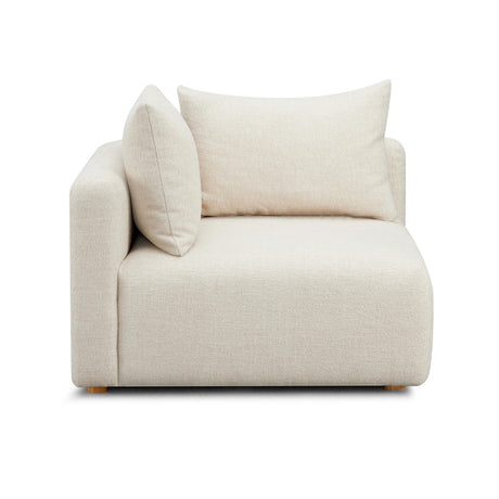 Hangover Heavy Textured Fabric Modular Corner Chair by TOV Furniture at Eve Furniture