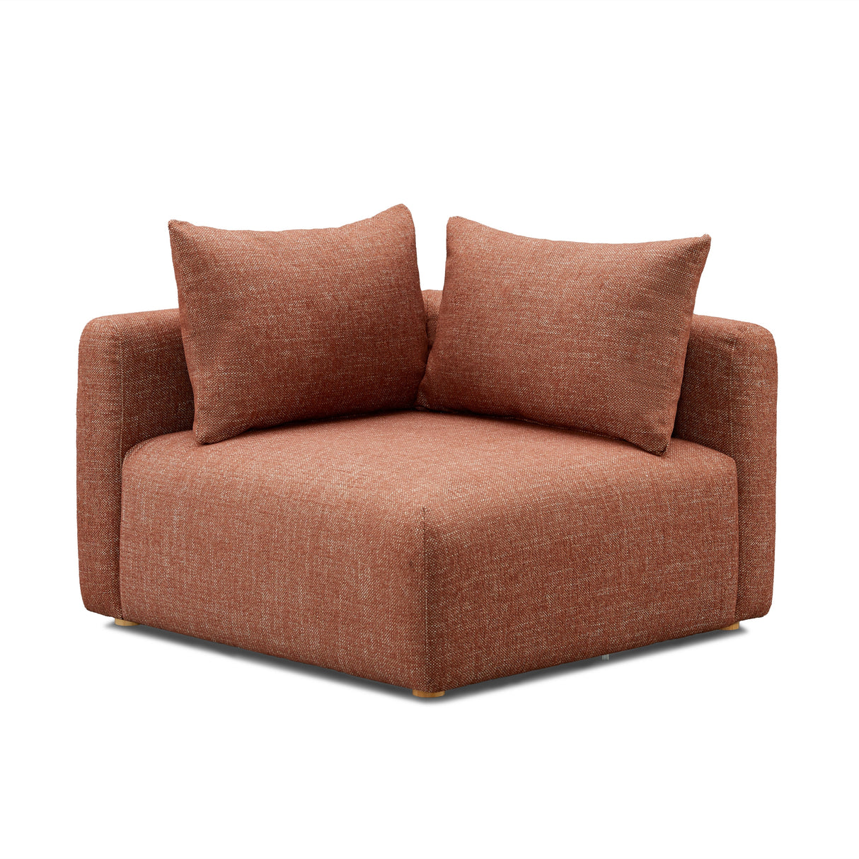 Hangover Heavy Textured Fabric Modular Corner Chair by TOV Furniture at Eve Furniture