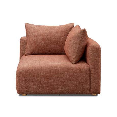 Hangover Heavy Textured Fabric Modular Corner Chair by TOV Furniture at Eve Furniture