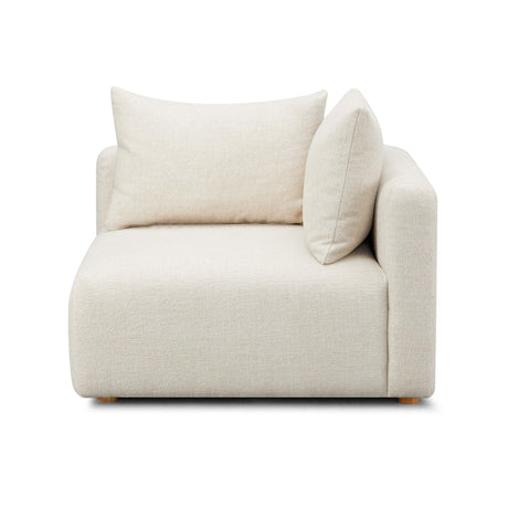 Hangover Heavy Textured Fabric Modular Corner Chair by TOV Furniture at Eve Furniture