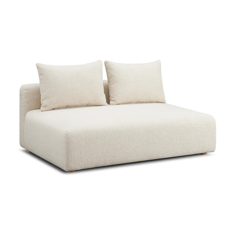 Hangover Heavy Textured Fabric Modular Loveseat by TOV Furniture at Eve Furniture