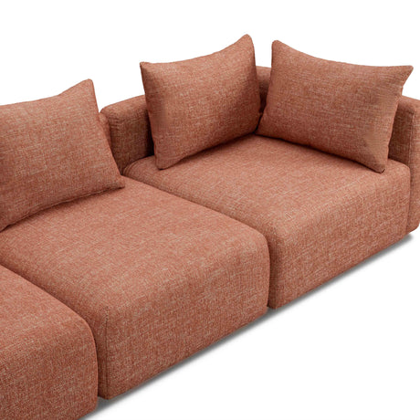 Hangover Textured Fabric 5-Piece Modular L-Sectional by TOV Furniture at Eve Furniture