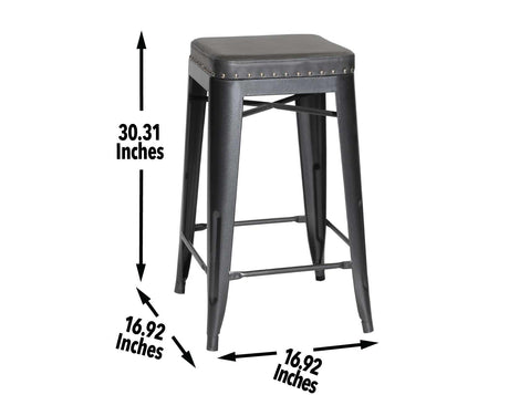 Hank 30″ Backless Bar Stool by Steve Silver at Eve Furniture