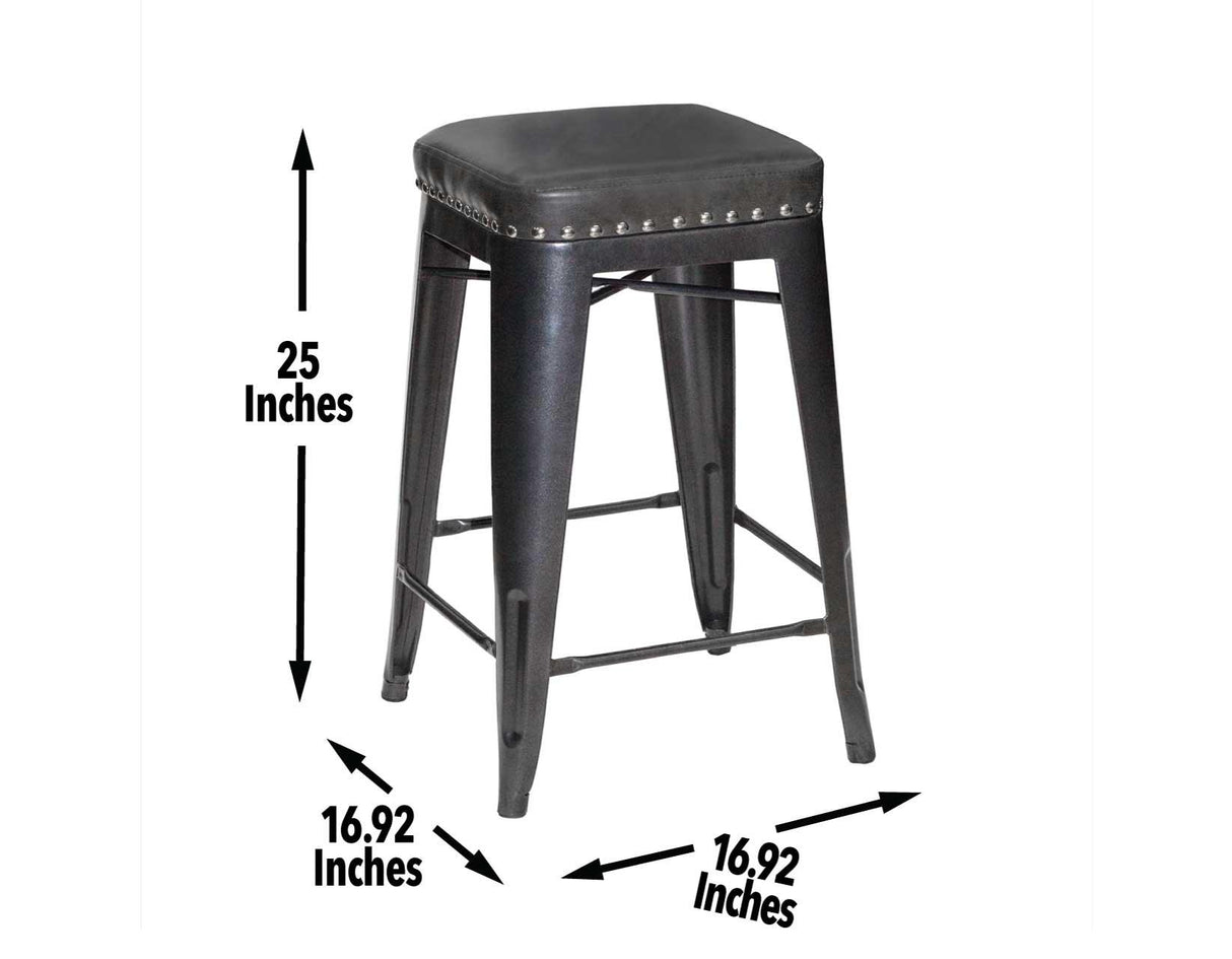 Hank 24″ Backless Counter Stool by Steve Silver at Eve Furniture