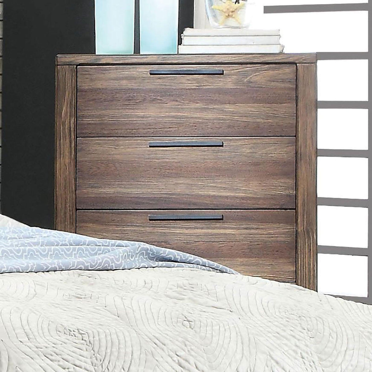 Hankinson Rustic Natural Tone Chest by Furniture of America at Eve Furniture