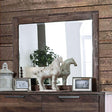 Hankinson Rustic Natural Tone Mirror by Furniture of America at Eve Furniture
