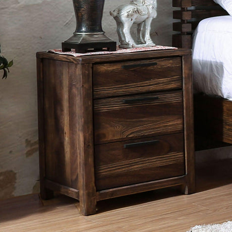 Hankinson Rustic Natural Tone Night Stand by Furniture of America at Eve Furniture