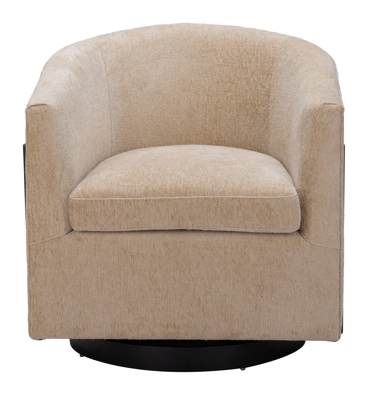 Hanko Golden Beige Swivel Chair by Zuomod at Eve Furniture