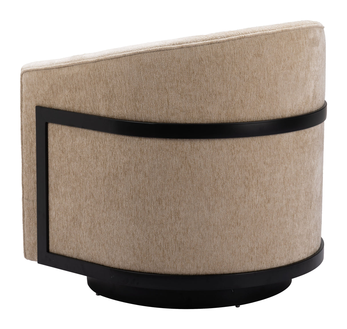 Hanko Golden Beige Swivel Chair by Zuomod at Eve Furniture