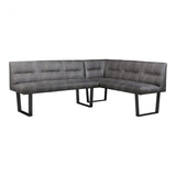Hanlon Corner Bench Dark Grey by Moe's Home at Eve Furniture