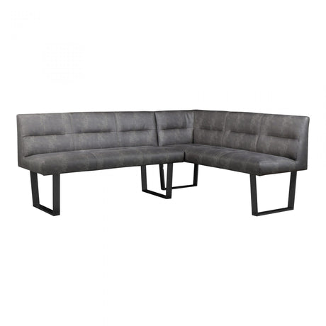 Hanlon Corner Bench Dark Grey by Moe's Home at Eve Furniture