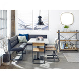 Hanlon Corner Bench Dark Grey by Moe's Home at Eve Furniture