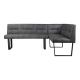 Hanlon Corner Bench Dark Grey by Moe's Home at Eve Furniture