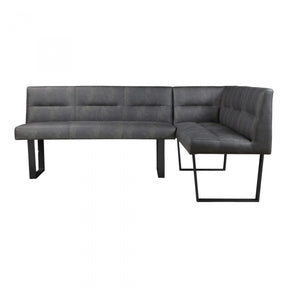 Hanlon Corner Bench Dark Grey by Moe's Home at Eve Furniture