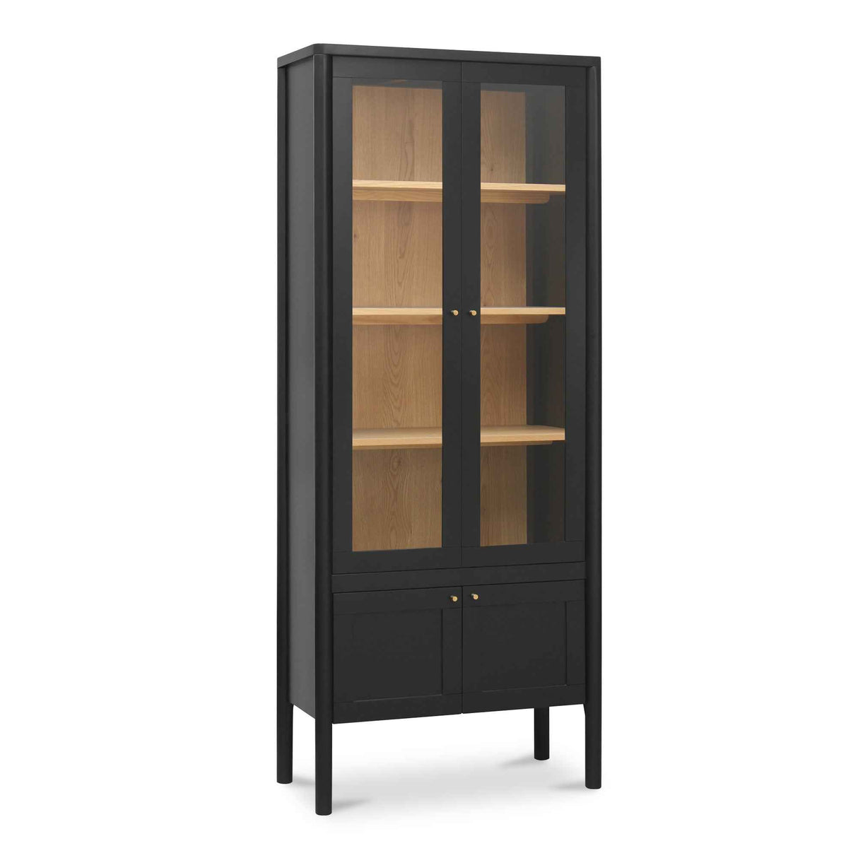 Hannah Black Tall Cabinet by Moe's Home at Eve Furniture