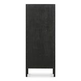 Hannah Black Tall Cabinet by Moe's Home at Eve Furniture