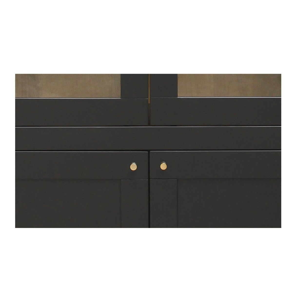 Hannah Black Tall Cabinet by Moe's Home at Eve Furniture