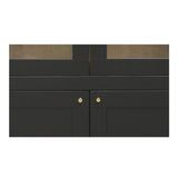 Hannah Black Tall Cabinet by Moe's Home at Eve Furniture