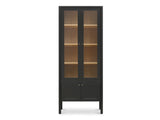 Hannah Black Tall Cabinet by Moe's Home at Eve Furniture