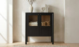 Hannah Cabinet Black by Moe's Home at Eve Furniture