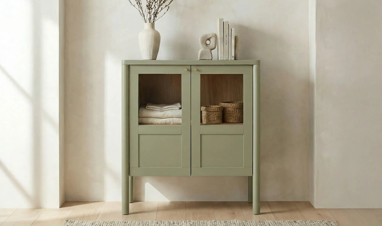 Hannah Cabinet Green by Moe's Home at Eve Furniture